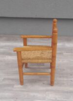 Stolička   detská    so    slameným    sedákom – Obrázok 3