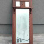 Zrkadlo   starožitné   v   drevenom   ráme