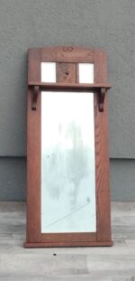 Zrkadlo   starožitné   v   drevenom   ráme – Obrázok 2