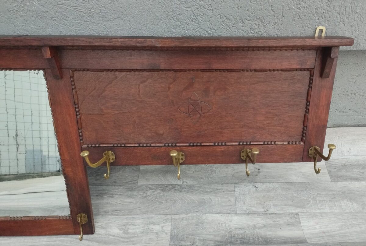 Vešiak    nástenný    so    zrkadlom – Obrázok 4