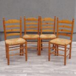 Set   stoličiek   s    rebríkovými   operadlami  (  4  ks  )