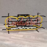 Reklama   svietiaca   neónová   Sandwiches – Obrázok 2