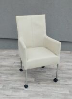 Set   bielych   kresiel   na   kolieskách  -  (  4  ks  ) – Obrázok 4