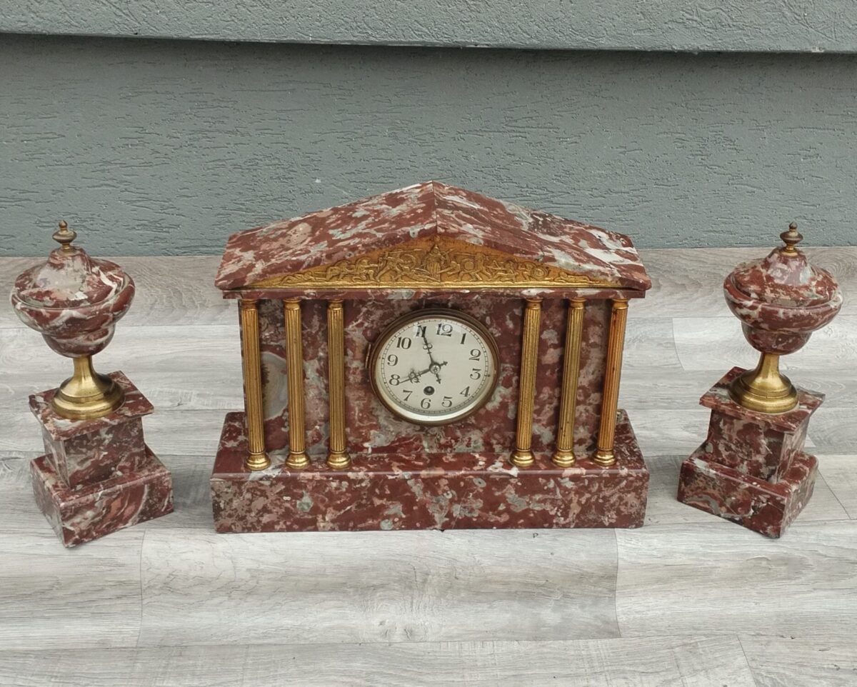 Hodiny   krbové    francúzske    pestrofarebné – Obrázok 2