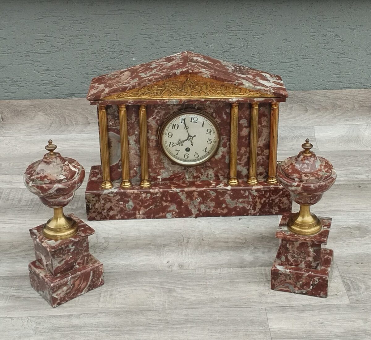 Hodiny   krbové    francúzske    pestrofarebné – Obrázok 3