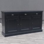 Komoda   čierna   trojdverová