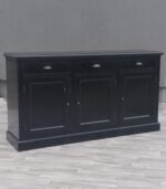 Komoda   čierna   trojdverová