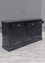 Komoda   čierna   trojdverová – Obrázok 3