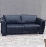 Pohovka    čierna    kožená – Obrázok 2