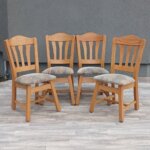 Set    stoličiek    z    dubového    dreva   (  4  ks  )