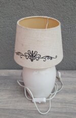 Lampa   keramická    stolná   s    textilným    tienidlom – Obrázok 4