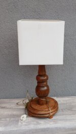 Lampa   stolová    rustikálna – Obrázok 3