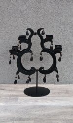 Svietnik     čierny    dekoratívny