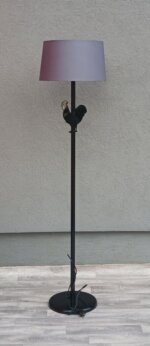 Lampa    čierna   s   dekoratívnym   kohútikom – Obrázok 2