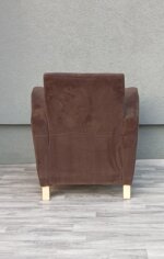 Kreslo    tmavohnedé    čalúnené – Obrázok 6