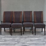 Set    stoličiek    v    dvojfarebnom    čalúnení  -  (  4  KS  )