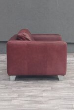 Kreslo    kožené   bordové – Obrázok 4