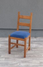 Set    4    jedálenských     stoličiek    v    rustikálnom   štýle – Obrázok 4