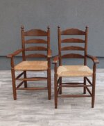 Set    kresiel   starožitných    dubových    s    rebríkovým    operadlom – Obrázok 2