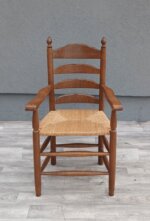 Set    kresiel   starožitných    dubových    s    rebríkovým    operadlom – Obrázok 6