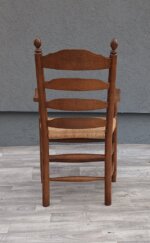 Set    kresiel   starožitných    dubových    s    rebríkovým    operadlom – Obrázok 11