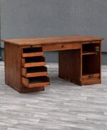 Stôl    písací    starožitný   roletový – Obrázok 4