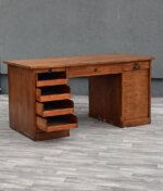 Stôl    písací    starožitný   roletový – Obrázok 5