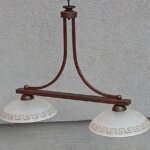 Luster   rustikálny   klasický   dvoj  ramenný