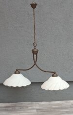 Luster   závesný    rustikálny   s   dvoma   ramenami – Obrázok 5