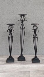 Set  3   kovaných    svietnikov – Obrázok 2
