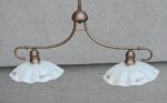 Luster    starožitný     mosadzný    dvojramenný – Obrázok 5