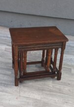 Set    3    hniezdnych    stolíkov   dubových – Obrázok 2