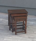 Set    3    hniezdnych    stolíkov   dubových – Obrázok 3