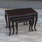 Set    3    hniezdnych    rustikálnych   stolíkov
