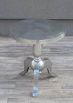 Stolík    strieborný     hliníkový    príručný – Obrázok 2