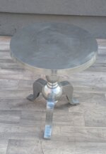 Stolík    strieborný     hliníkový    príručný – Obrázok 3