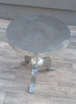 Stolík    strieborný     hliníkový    príručný – Obrázok 4