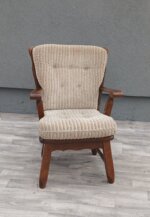 Kreslo   z   masívu  a   menčestrovej    látky – Obrázok 3