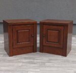 Set   masívnych    dubových   nočných    stolíkov – Obrázok 2