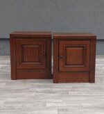 Set   masívnych    dubových   nočných    stolíkov – Obrázok 3