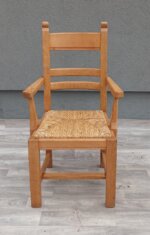 Stolička    rustikálna     s    podrúčkami – Obrázok 3