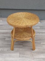 Stolík    ratanový    príručný    s    dvoma   úrovňami – Obrázok 2