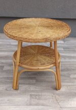 Stolík    ratanový    príručný    s    dvoma   úrovňami – Obrázok 4