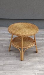 Stolík    ratanový    príručný    s    dvoma   úrovňami – Obrázok 3