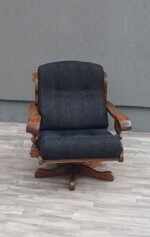 Kreslo    rustikálne    otočné    z    masívneho   dubu – Obrázok 2