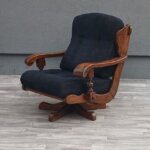 Kreslo    rustikálne    otočné    z    masívneho   dubu