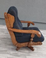 Kreslo    rustikálne    otočné    z    masívneho   dubu – Obrázok 8