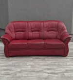 Súprava    sedacia   celokožená   v   bordovej   farbe – Obrázok 4