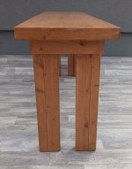 Lavica   -   stolík    z    masívneho   dreva – Obrázok 5