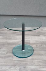 Stolík    sklenený   -   minimalistický – Obrázok 4